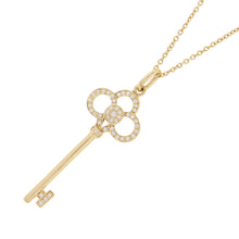 Load image into Gallery viewer, TIFFANY&Co. Crown Key Necklace 18K Yellow Gold