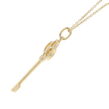 Load image into Gallery viewer, TIFFANY&Co. Crown Key Necklace 18K Yellow Gold