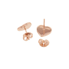Load image into Gallery viewer, TIFFANY&Co. Return to Heart Tag Stud Diamond Earrings 18K Pink Gold