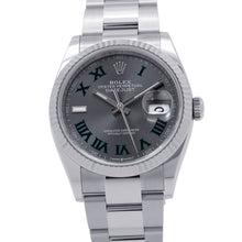 将图像加载到图库查看器中,ROLEX Datejust W36mm Stainless Steel K18WG Roman Dial126234