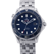 将图像加载到图库查看器中,OMEGA Seamaster Co-Axial W41mm Stainless Steel Blue Dial212.30.41.20.03.001