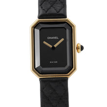 Load image into Gallery viewer, CHANEL Premiere H26mm×W20mm K18YG Leather Black DialH0090