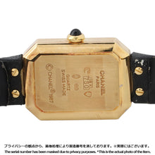 Load image into Gallery viewer, CHANEL Premiere H26mm×W20mm K18YG Leather Black DialH0090