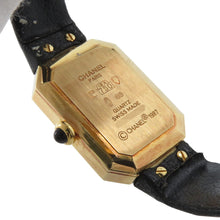 Load image into Gallery viewer, CHANEL Premiere H26mm×W20mm K18YG Leather Black DialH0090