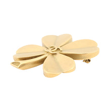 将图像加载到图库查看器中,CHANEL Clover Brooch Gold Metal