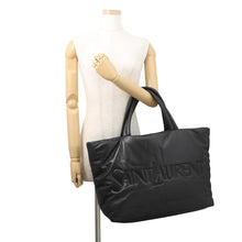 Load image into Gallery viewer, SAINT LAURENT PARIS Wide Logo Tote Black756269 Leather