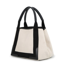 将图像加载到图库查看器中,BALENCIAGA Navy Kabas White/Black339933AQ38N1081 Canvas Leather Size S