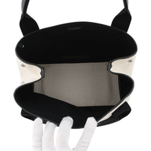 将图像加载到图库查看器中,BALENCIAGA Navy Kabas White/Black339933AQ38N1081 Canvas Leather Size S
