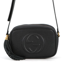将图像加载到图库查看器中,GUCCI Soho Shoulder Bag Black347994 Leather Size Small