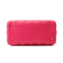 将图像加载到图库查看器中,Dior Lady Dior Pink Leather Size Medium