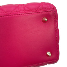 将图像加载到图库查看器中,Dior Lady Dior Pink Leather Size Medium