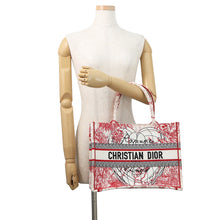 Load image into Gallery viewer, Dior Book tote White/Red/Black Canvas Size Medium