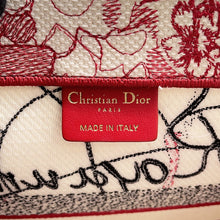 Load image into Gallery viewer, Dior Book tote White/Red/Black Canvas Size Medium