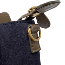 Load image into Gallery viewer, CELINE Luggage shopper Green/Ivory/Navy168243 Drummed Calf Smooth Calf Size Nano