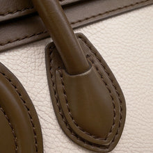 Load image into Gallery viewer, CELINE Luggage shopper Green/Ivory/Navy168243 Drummed Calf Smooth Calf Size Nano