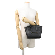 Load image into Gallery viewer, CELINE Luggage shopper Black189243 Smooth Cowhide Leather Size Nano
