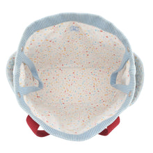 Load image into Gallery viewer, HERMES Panda Passpass Mother's Bag Blue/Red Cotton