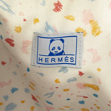 Load image into Gallery viewer, HERMES Panda Passpass Mother's Bag Blue/Red Cotton