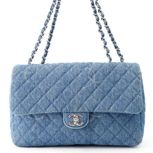 Load image into Gallery viewer, CHANEL CC Logo Matelasse WChainShoulder Blue Denim