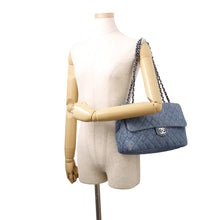 Load image into Gallery viewer, CHANEL CC Logo Matelasse WChainShoulder Blue Denim