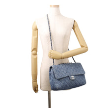 Load image into Gallery viewer, CHANEL CC Logo Matelasse WChainShoulder Blue Denim