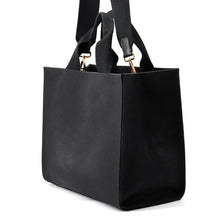 将图像加载到图库查看器中,FENDI Fendace Embroidery 2-way Tote Black/Gold8BH395AJIAF0FQV Canvas