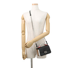 Load image into Gallery viewer, FENDI Double Micro Flower Baguette Black/Beige/White8M0371_7R8_F02L6 Leather