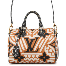 Load image into Gallery viewer, LOUIS VUITTON Speedy Bandouliere Orange/Crème Caramel/BlackM56588 Monogram Giant LV Crafty Size 25