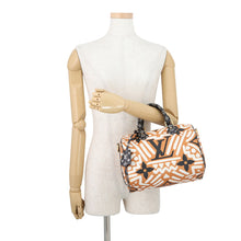 Load image into Gallery viewer, LOUIS VUITTON Speedy Bandouliere Orange/Crème Caramel/BlackM56588 Monogram Giant LV Crafty Size 25