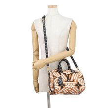 Load image into Gallery viewer, LOUIS VUITTON Speedy Bandouliere Orange/Crème Caramel/BlackM56588 Monogram Giant LV Crafty Size 25