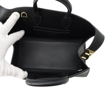 Load image into Gallery viewer, Ferragamo Hug 2-way Handbag Black215975 768853 Calf Leather Size XS