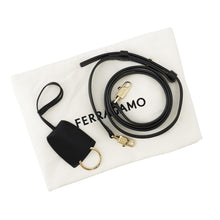Load image into Gallery viewer, Ferragamo Hug 2-way Handbag Black215975 768853 Calf Leather Size XS