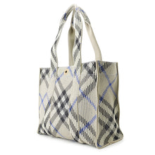 Load image into Gallery viewer, BURBERRY Tote Bag Gray/Black/Blue Canvas