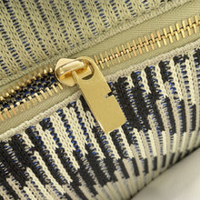 Load image into Gallery viewer, BURBERRY Tote Bag Gray/Black/Blue Canvas