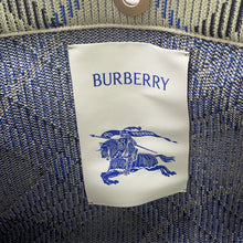 Load image into Gallery viewer, BURBERRY Tote Bag Gray/Black/Blue Canvas