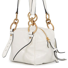 将图像加载到图库查看器中,PRADA Dunkle Top Handle Mini Bag White1BB137 Dangle Leather Size Mini