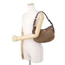 Load image into Gallery viewer, PRADA One Shoulder Bag BrownBR2698 Nylon Leather