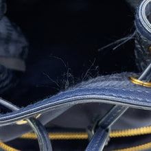 Load image into Gallery viewer, PRADA Duet 2-way Drawstring Bag Navy1BH038 Nylon Leather
