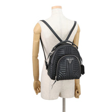 Load image into Gallery viewer, PRADA Diagram Backpack Black1BZ030 Leather