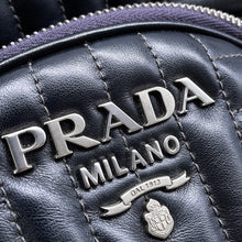 Load image into Gallery viewer, PRADA Diagram Backpack Black1BZ030 Leather