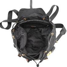 Load image into Gallery viewer, PRADA Flower Backpack Black/Multicolor1BZ811 Nylon Leather