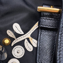 Load image into Gallery viewer, PRADA Flower Backpack Black/Multicolor1BZ811 Nylon Leather