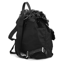 Load image into Gallery viewer, PRADA Sequins Backpack Black1BZ811 Nylon Leather Sequins Size Medium