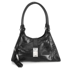 Load image into Gallery viewer, PRADA Hobo Bag Black1BG563 Leather Size Medium