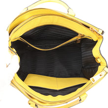 Load image into Gallery viewer, PRADA Galleria Saffiano Leather Handbag YellowBN2274 Leather Size Large