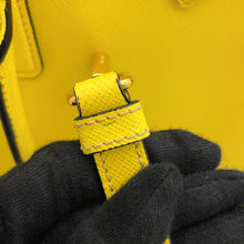 Load image into Gallery viewer, PRADA Galleria Saffiano Leather Handbag YellowBN2274 Leather Size Large