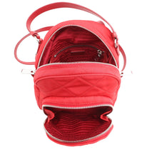 Load image into Gallery viewer, PRADA Tessuto Inpunto Quilted Backpack Red1BZ066 Nylon Leather