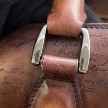 Load image into Gallery viewer, Berluti Two Jules Calligraphy Tote Bag Brown Leather