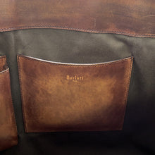 Load image into Gallery viewer, Berluti Two Jules Calligraphy Tote Bag Brown Leather