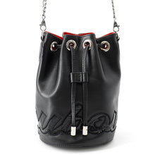 Load image into Gallery viewer, Christian Louboutin mary jane bucket bag Black/Red Leather